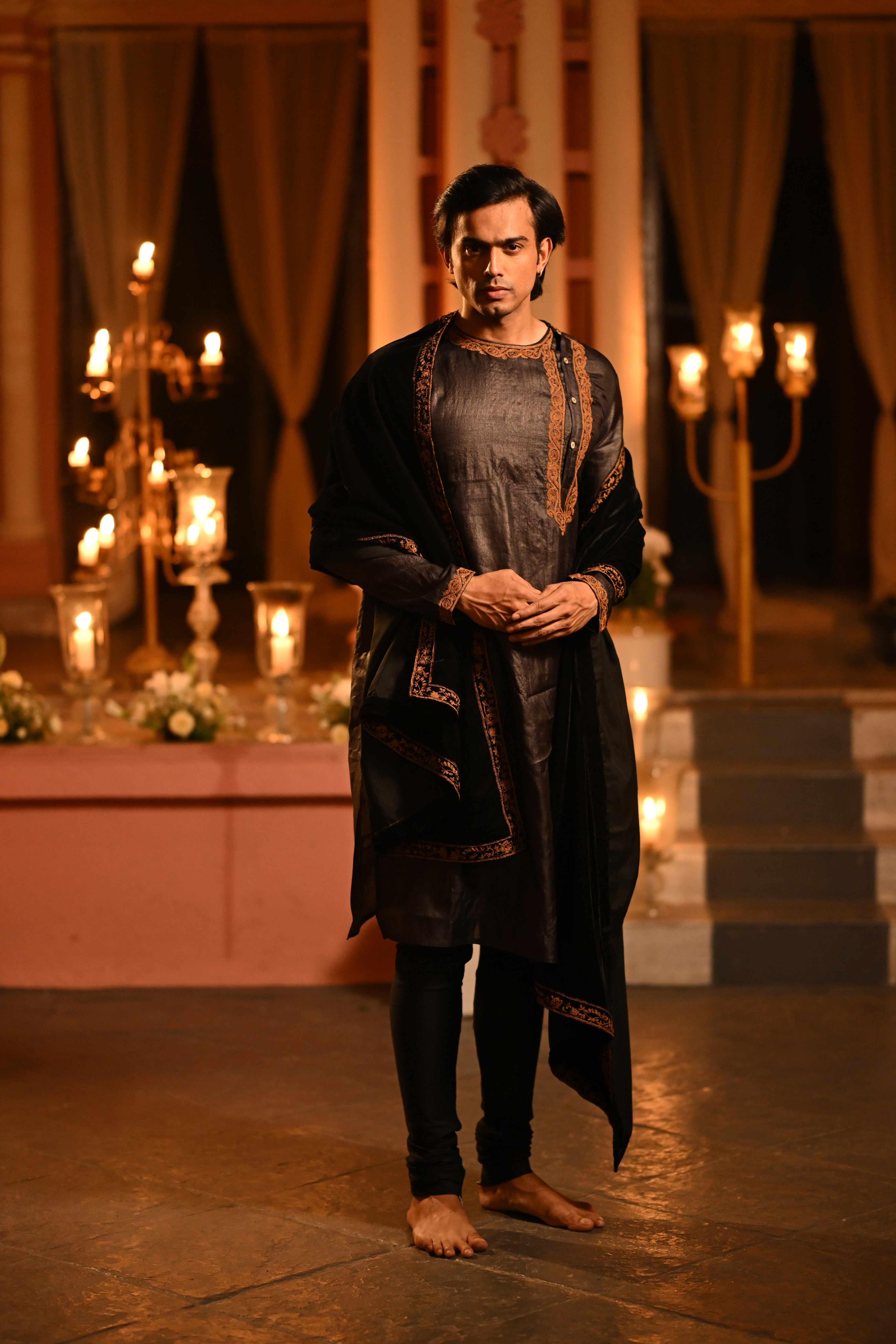 Tussar silk Punjabi