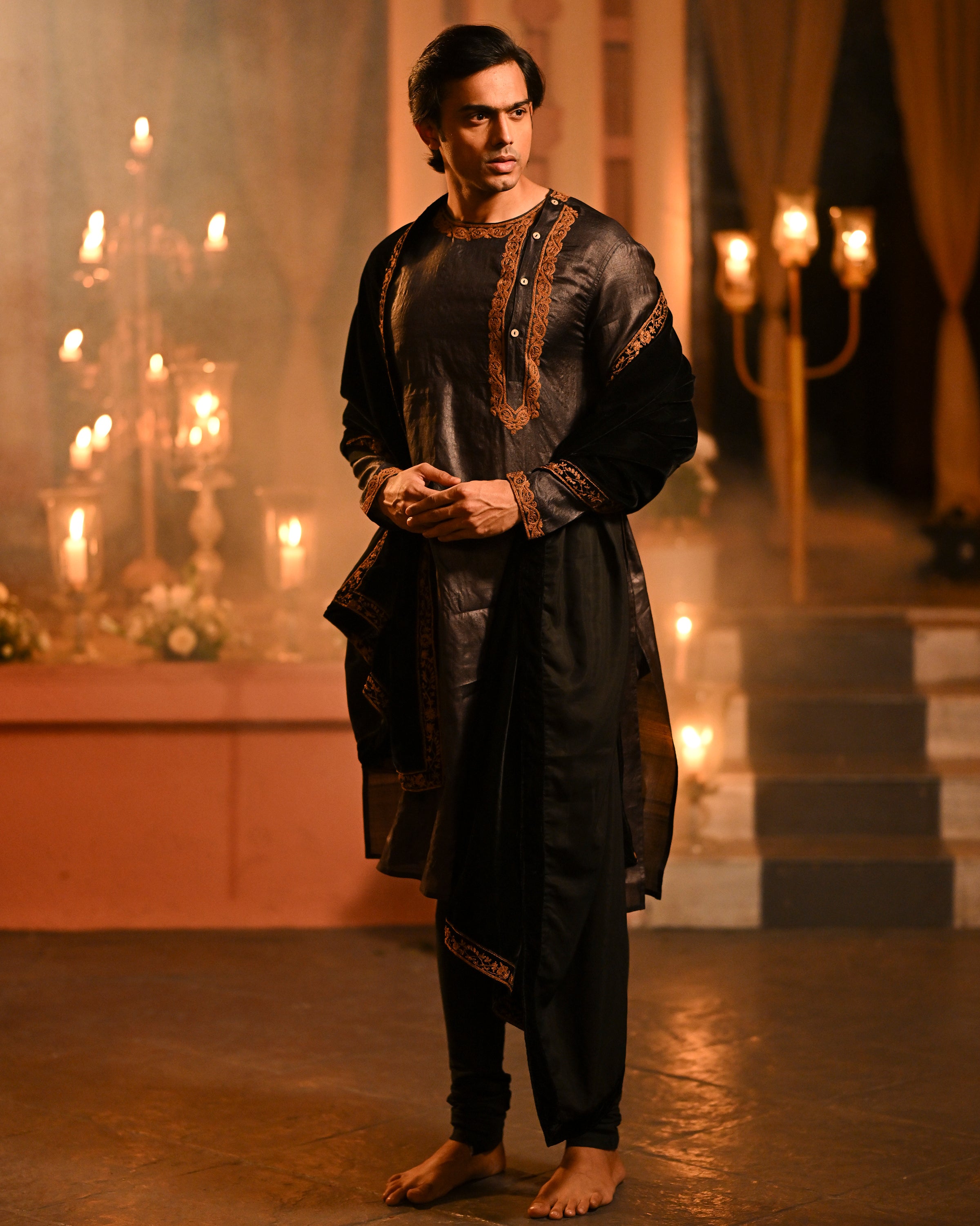 Tussar silk Punjabi