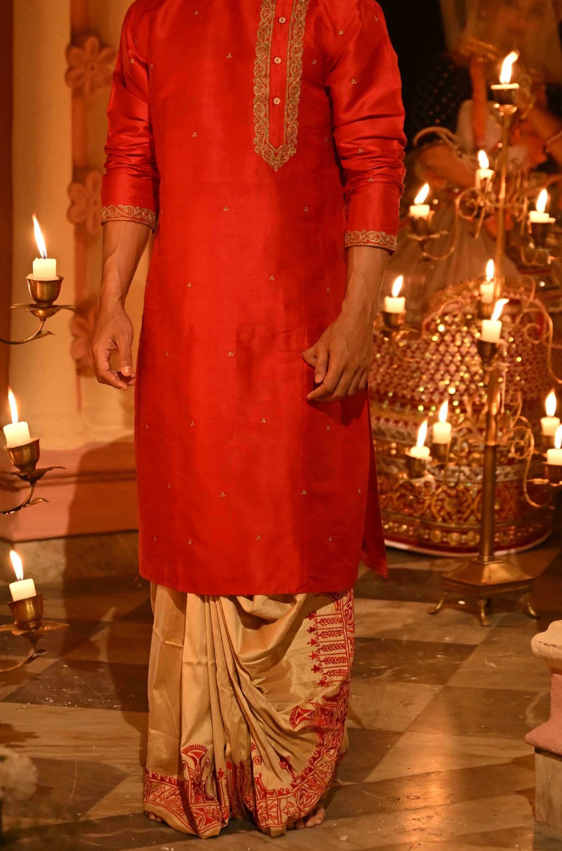 Cotton Silk Dhoti