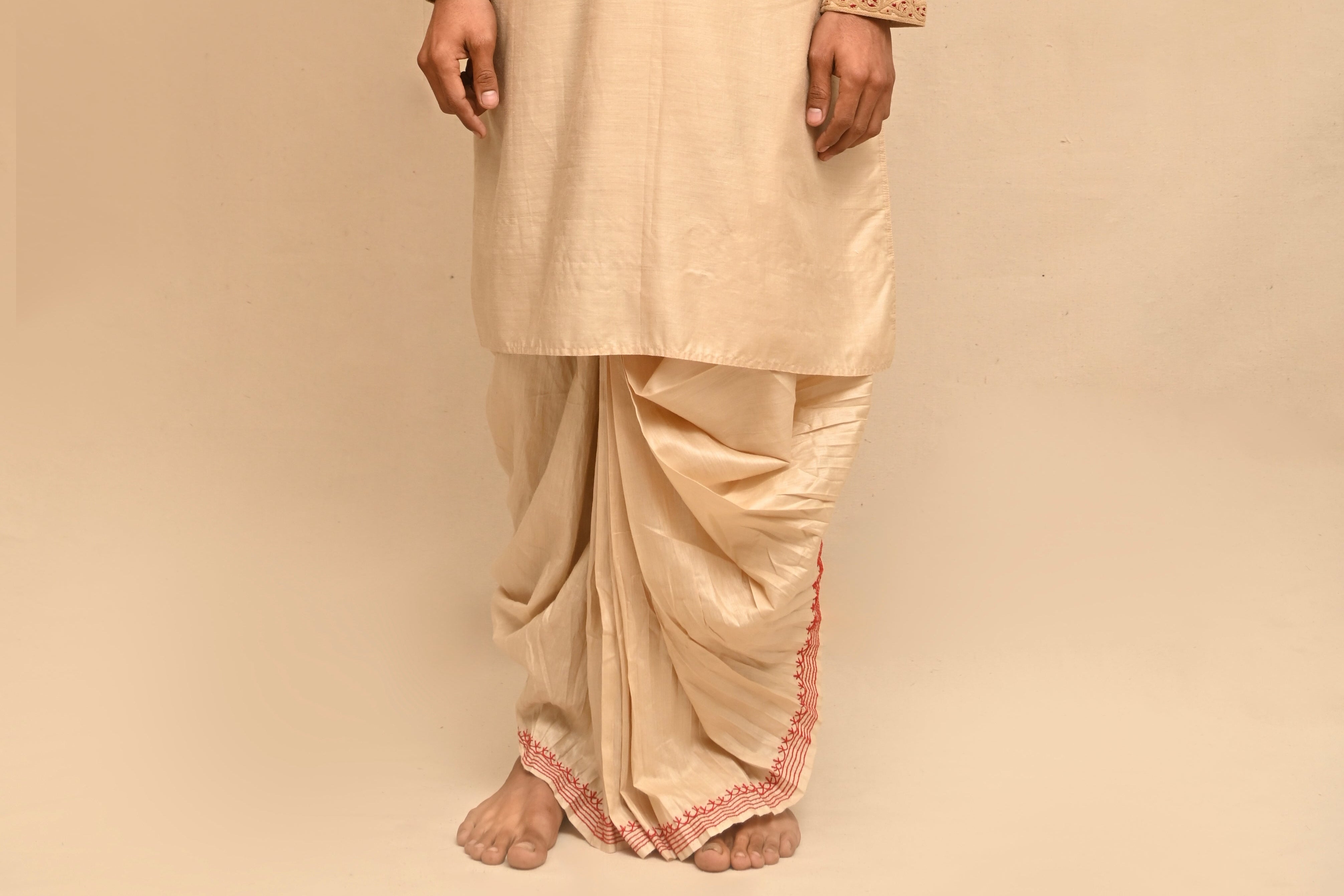 Tussar Silk Dhoti