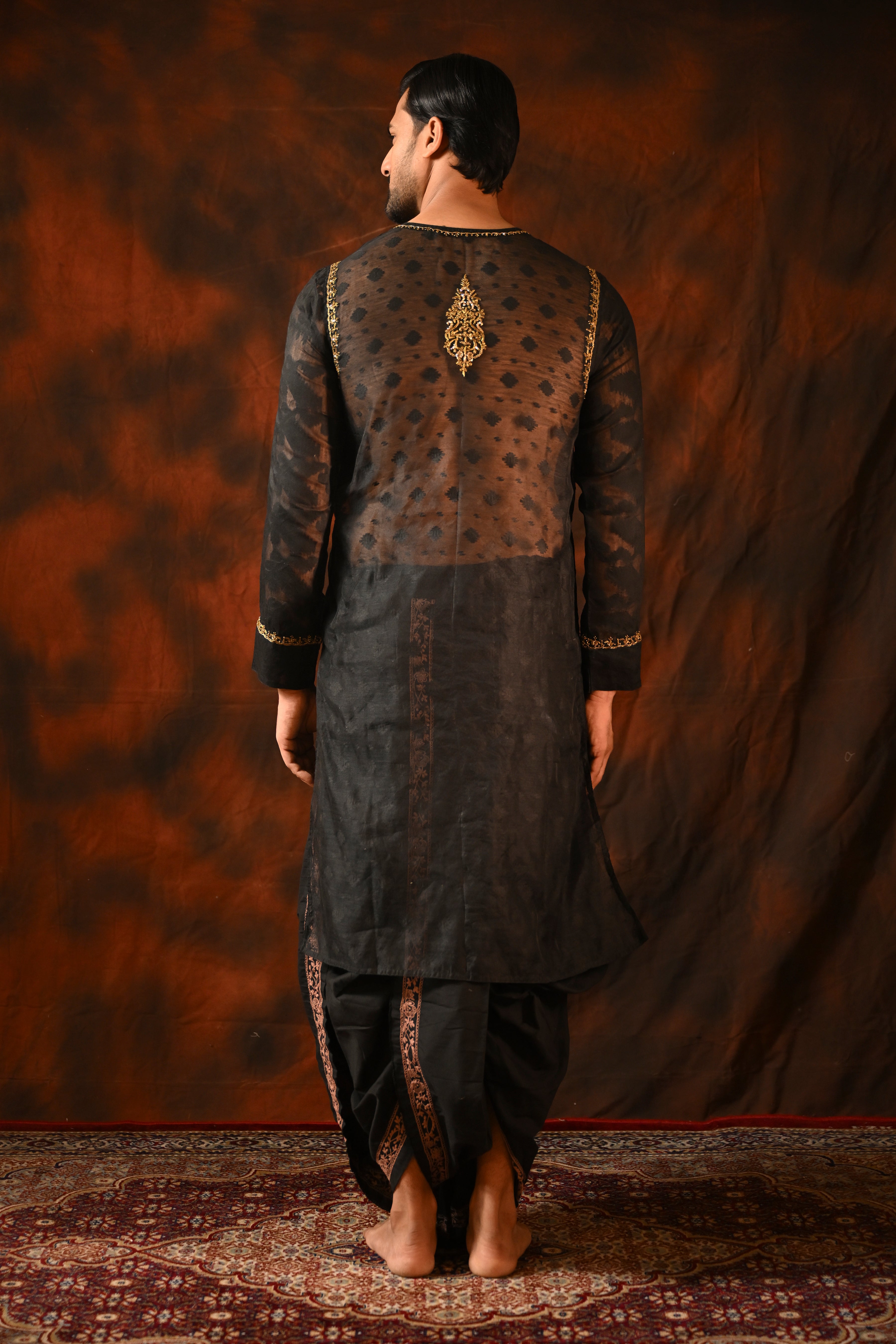 Jamdani and Velvet Punjabi